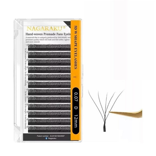 Fibras NAGARAKU 5D W Eyelash 0.07 D Mix