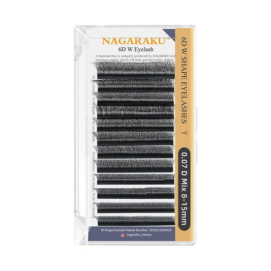 Fibras NAGARAKU 6D W Eyelash 0.07 D Mix