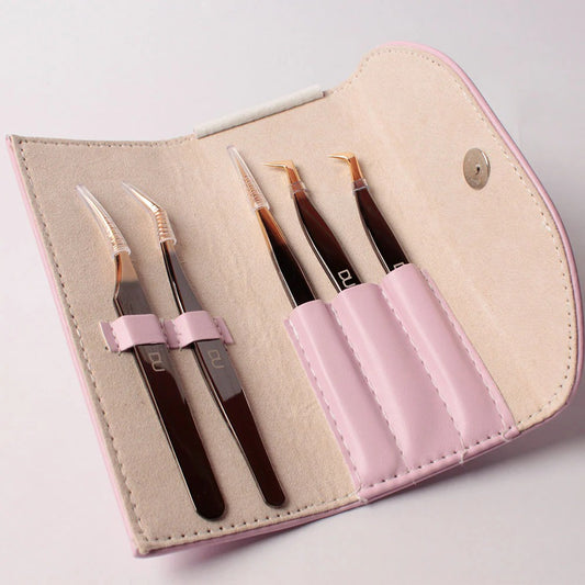 Pinzas para pestañas set x5 Piezas